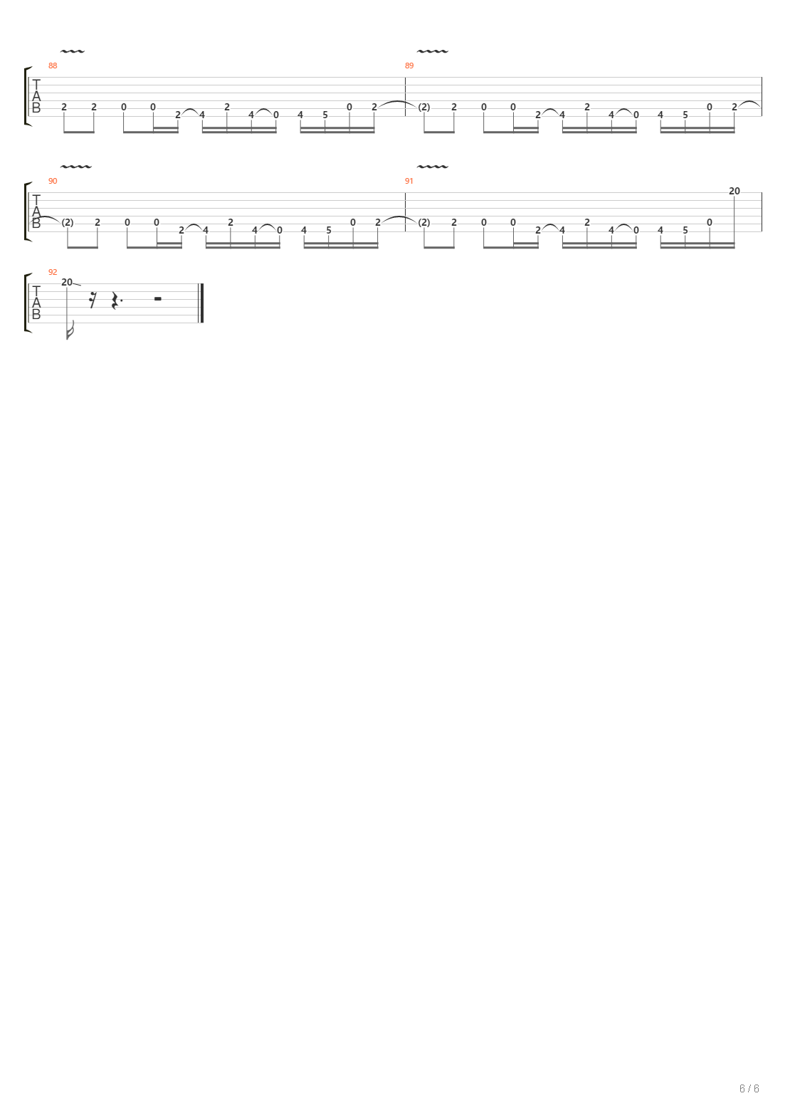 Stratus吉他谱