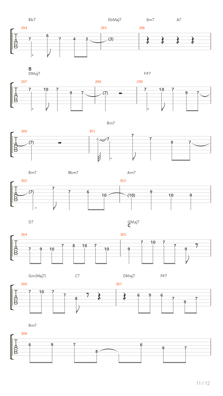 Ovals吉他谱