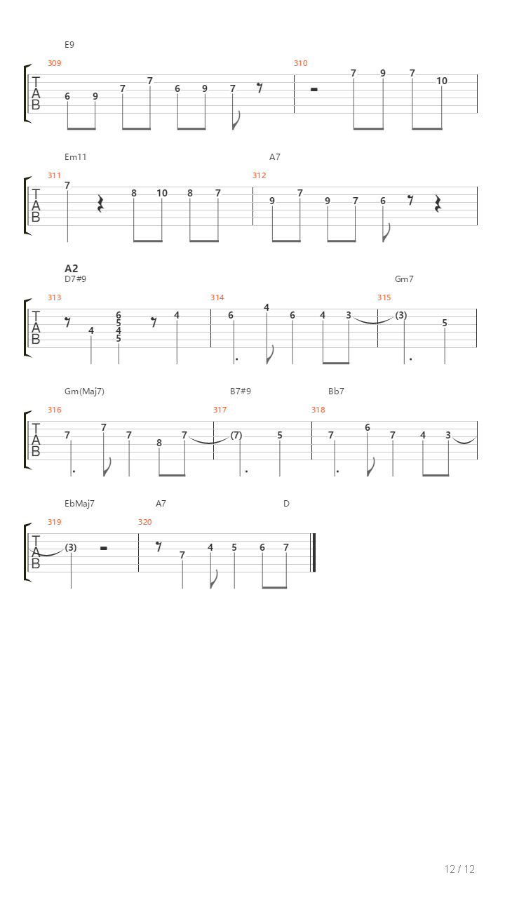 Ovals吉他谱