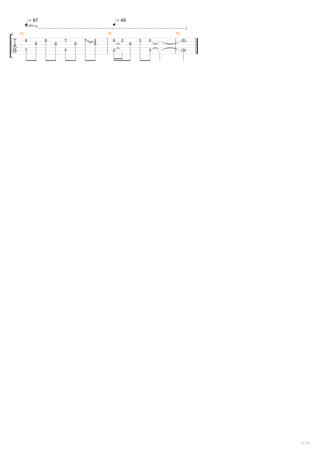 Wenn Du Gehst吉他谱