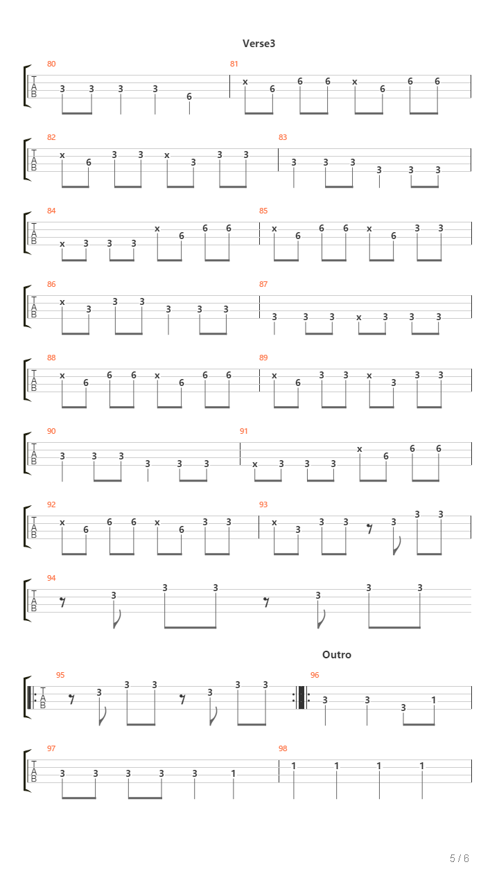 Bennington吉他谱