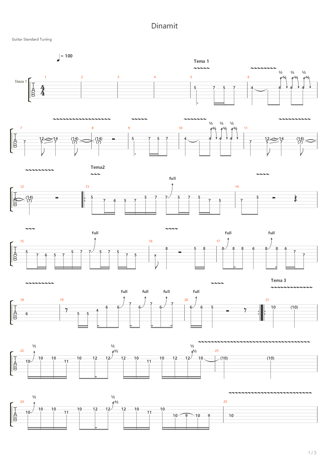 Dinamit吉他谱