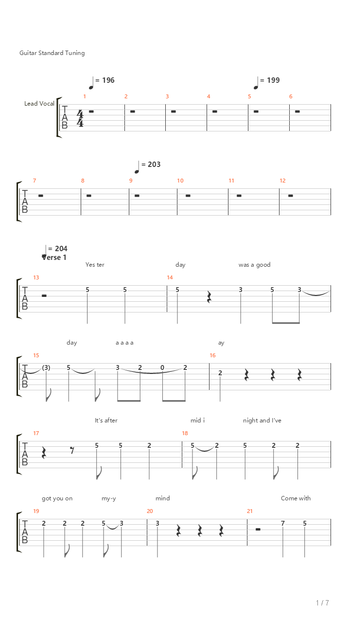 Just The Same Way吉他谱