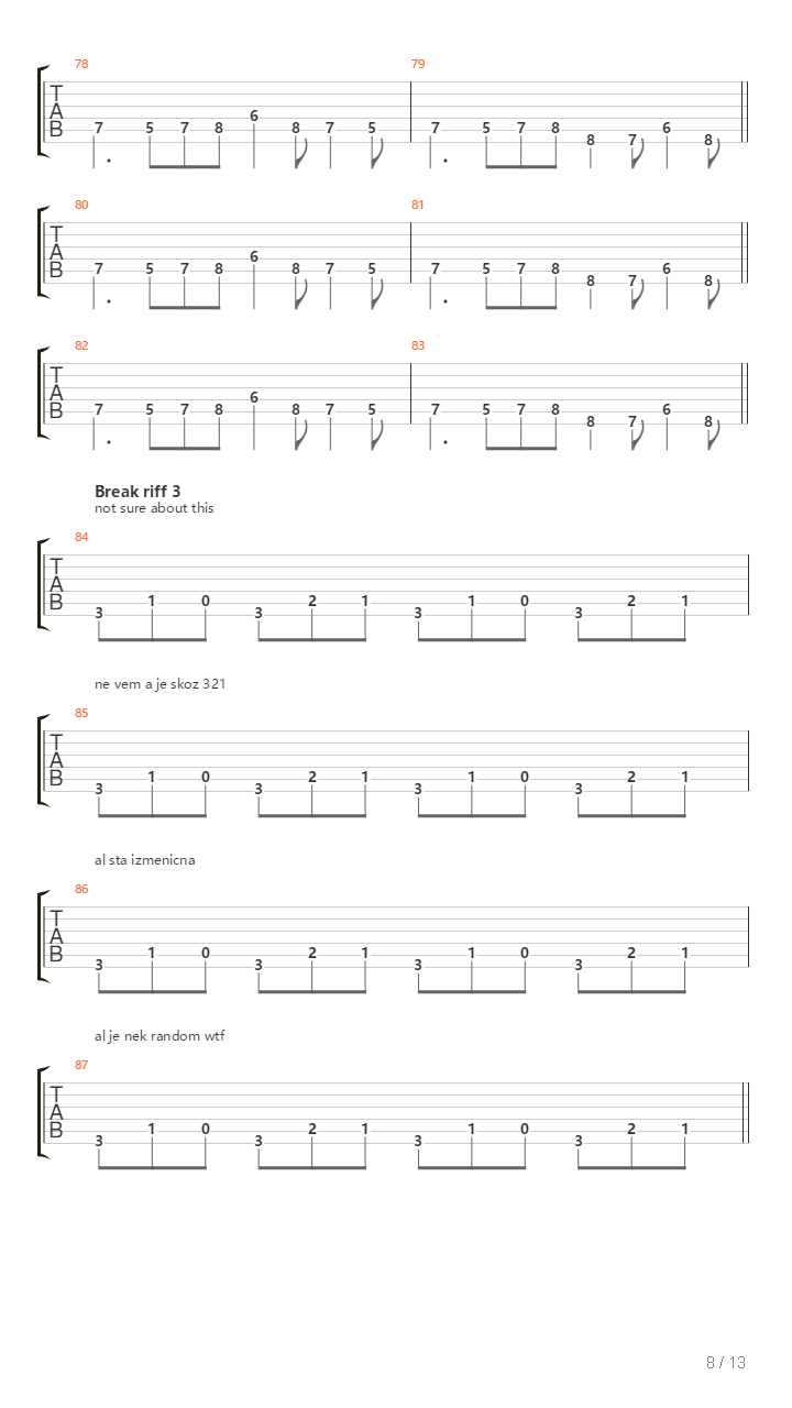 Corpus Vermis吉他谱