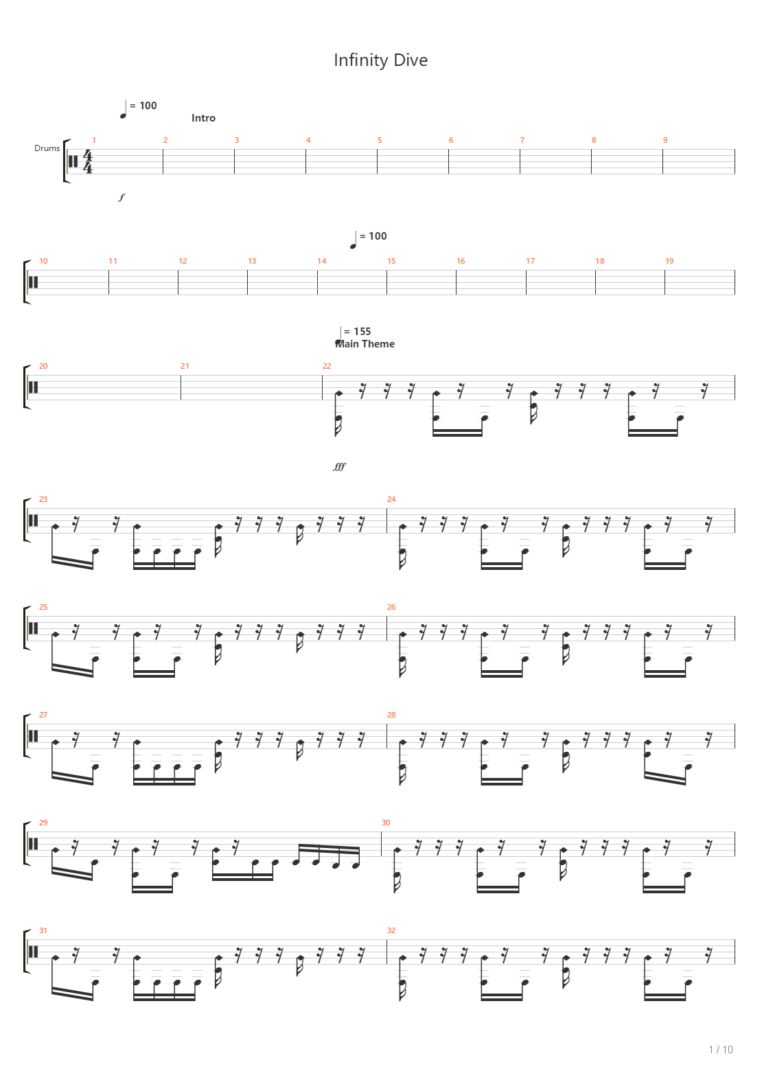 Infinity Dive吉他谱