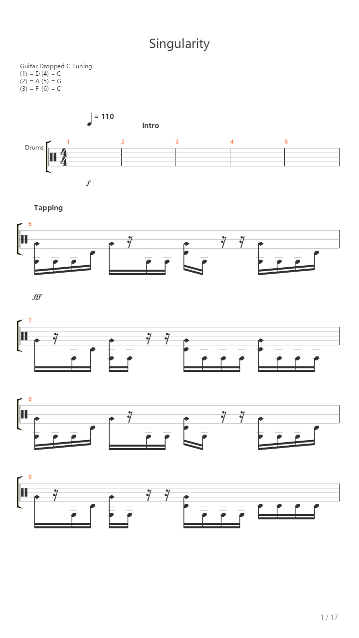 Singularity吉他谱