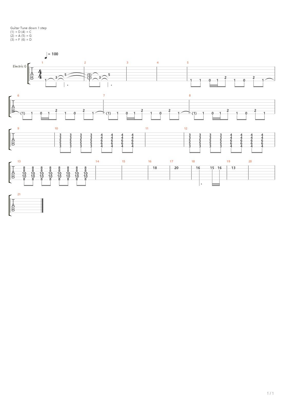 Death Of The Timekeeper吉他谱