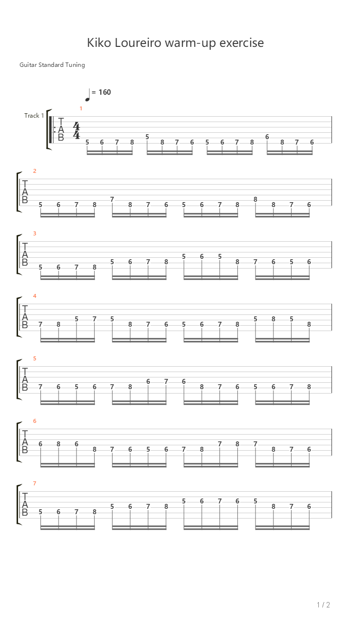 Warm-Up Exercise吉他谱