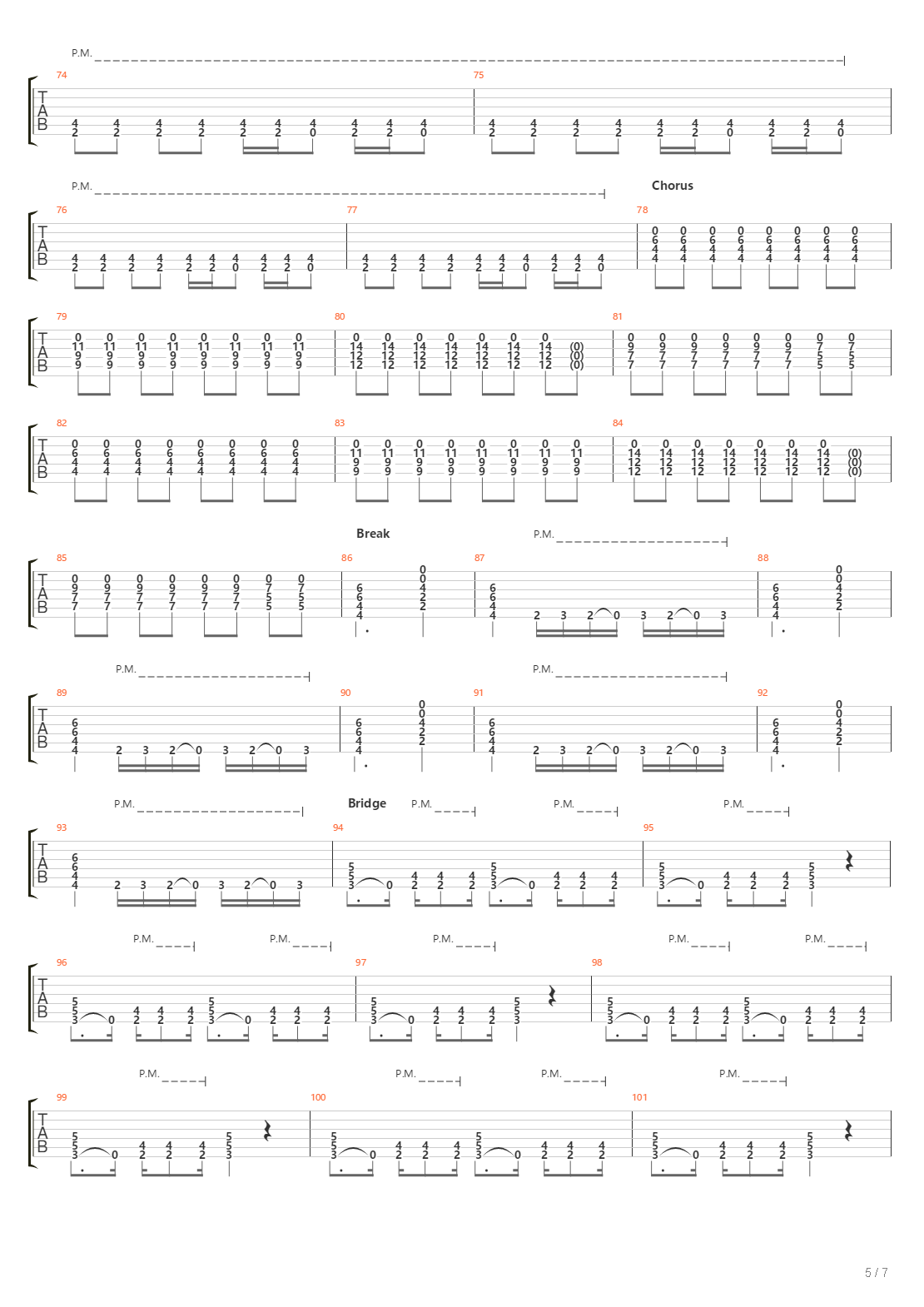 Millenium吉他谱