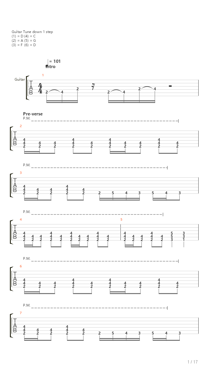 Millenium吉他谱