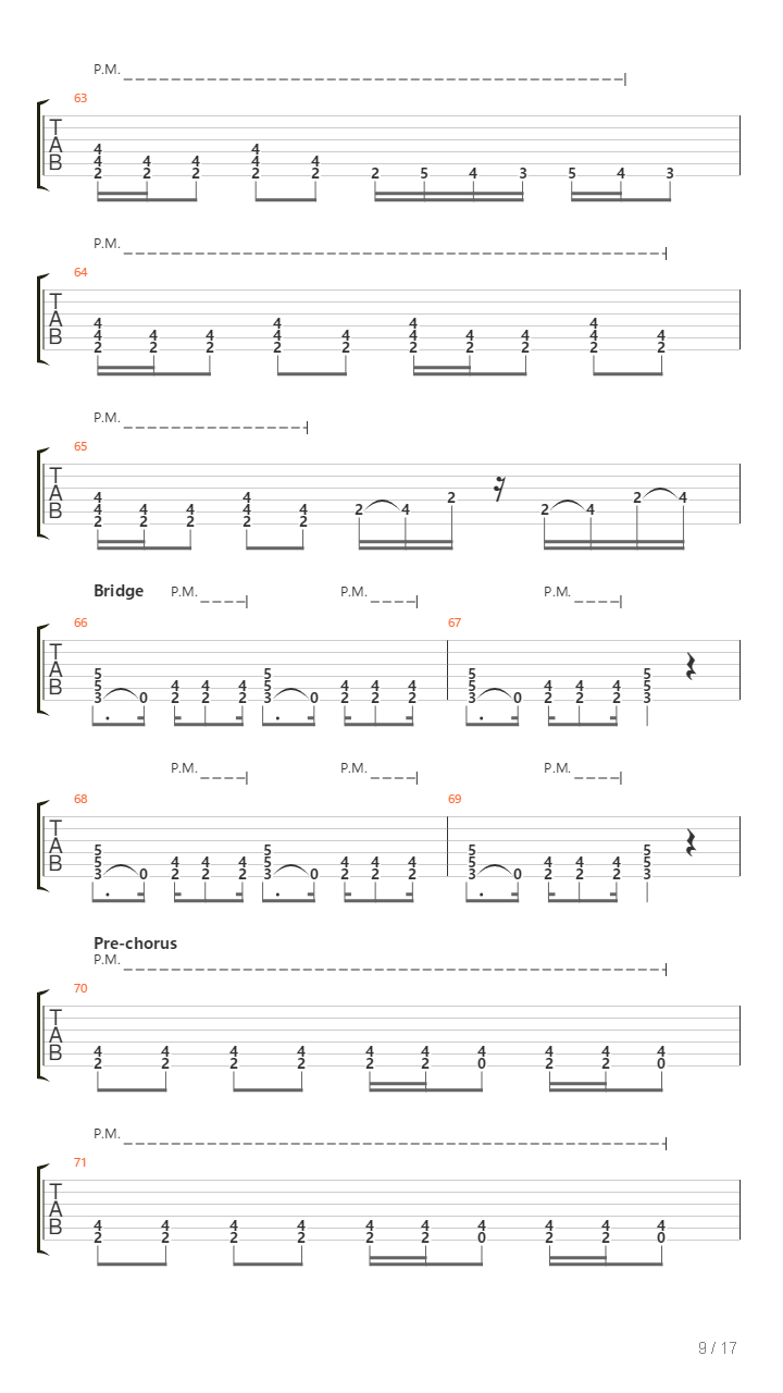 Millenium吉他谱