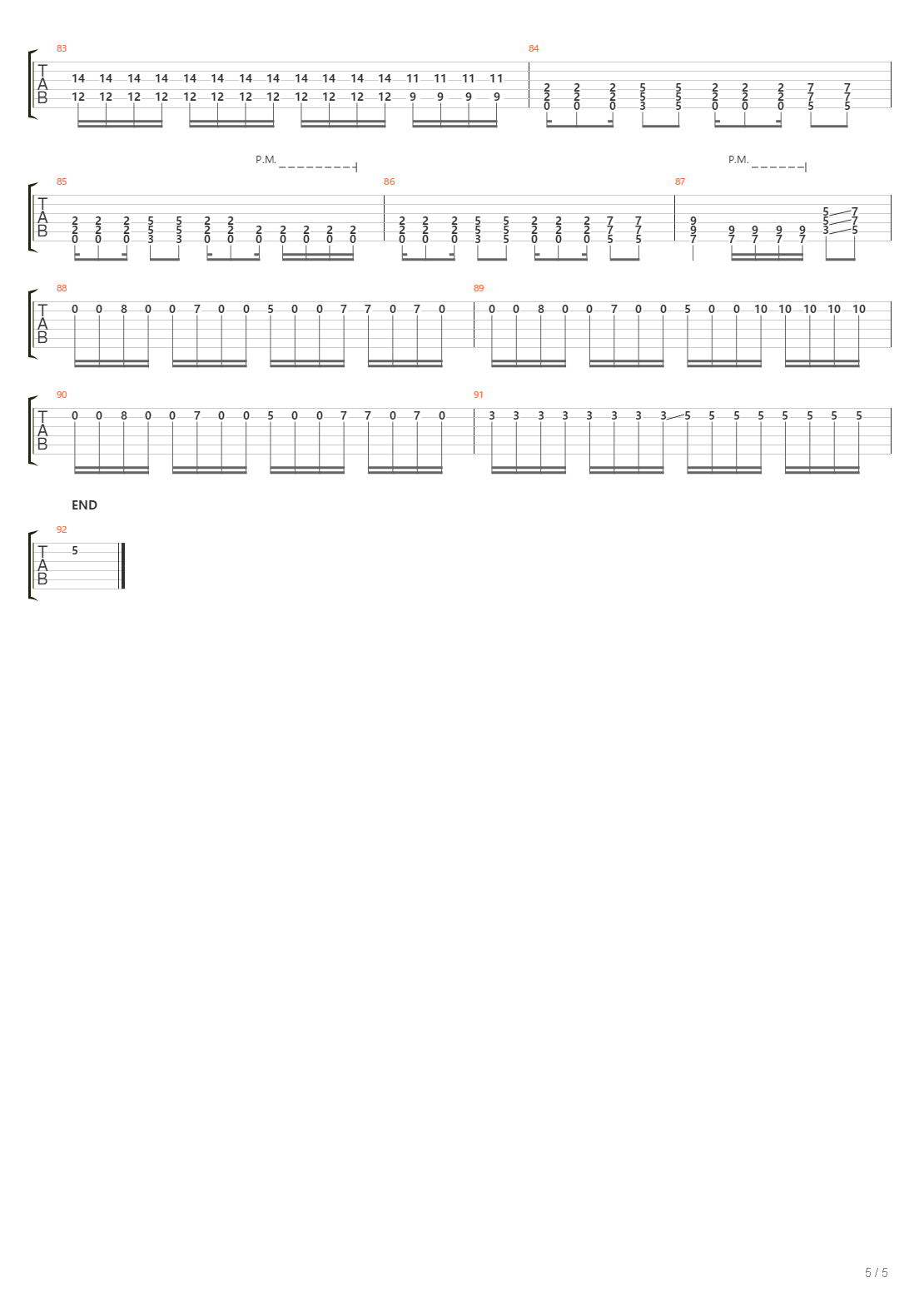 Deep Black Underground吉他谱