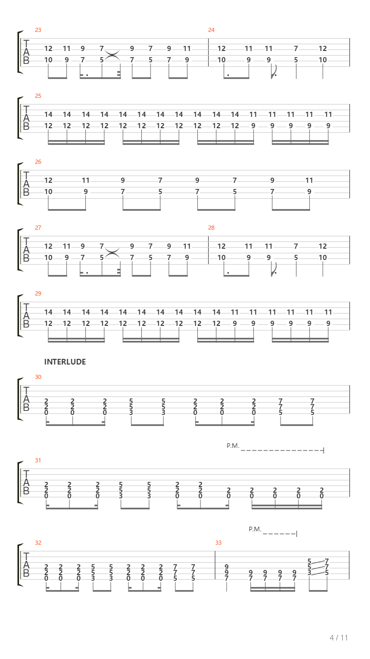 Deep Black Underground吉他谱