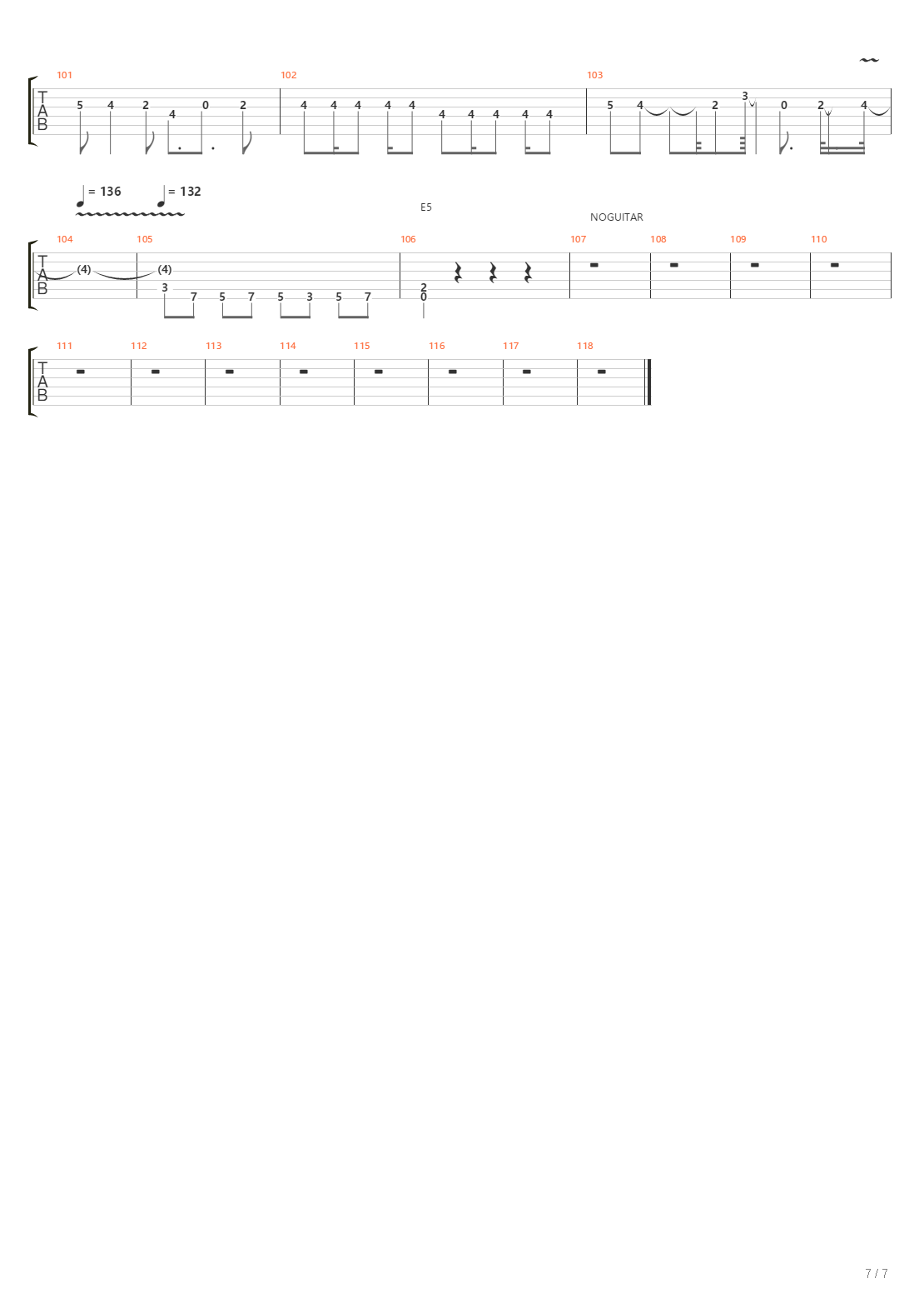 Way To Hell吉他谱