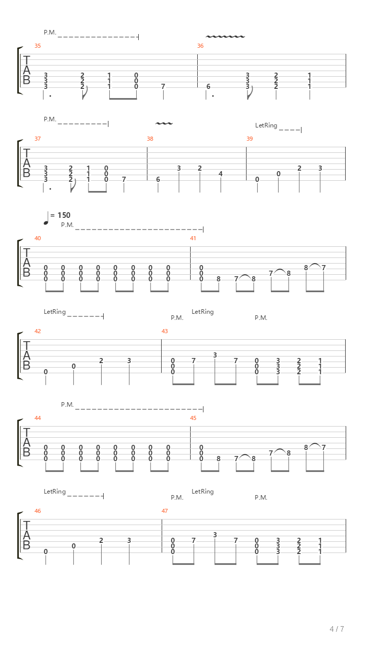 And Still I Wander South吉他谱