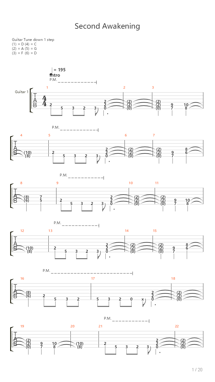 Second Awakening吉他谱