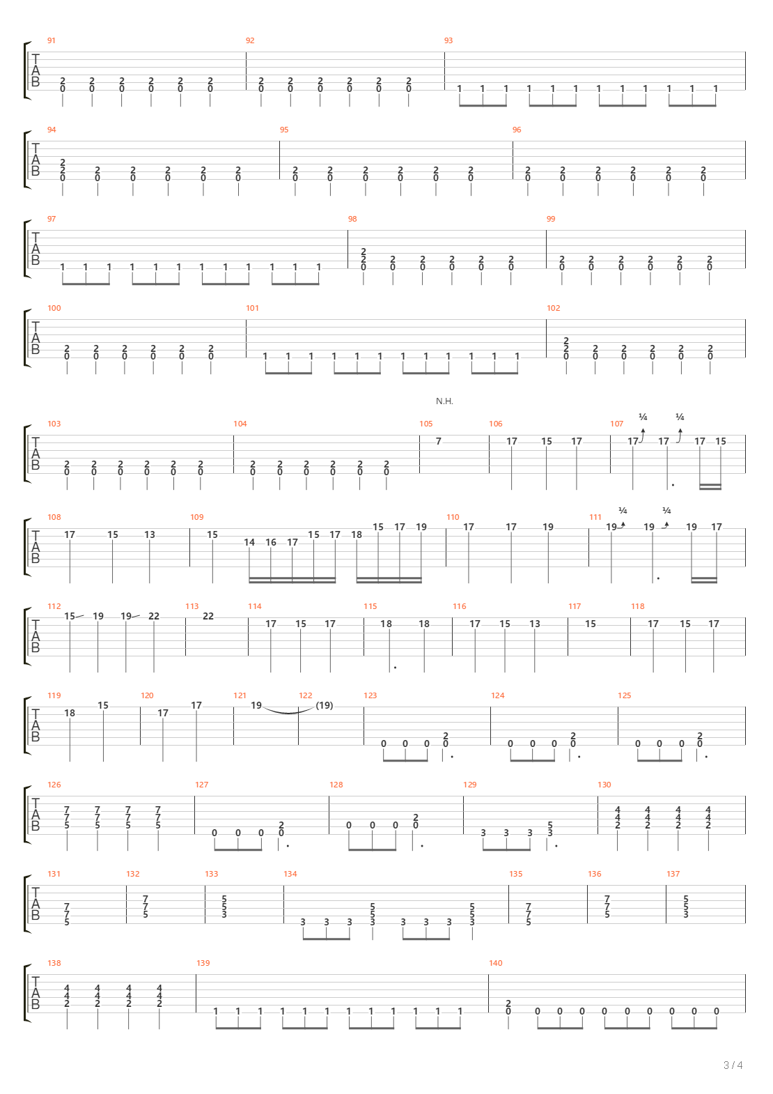 The Pyre吉他谱