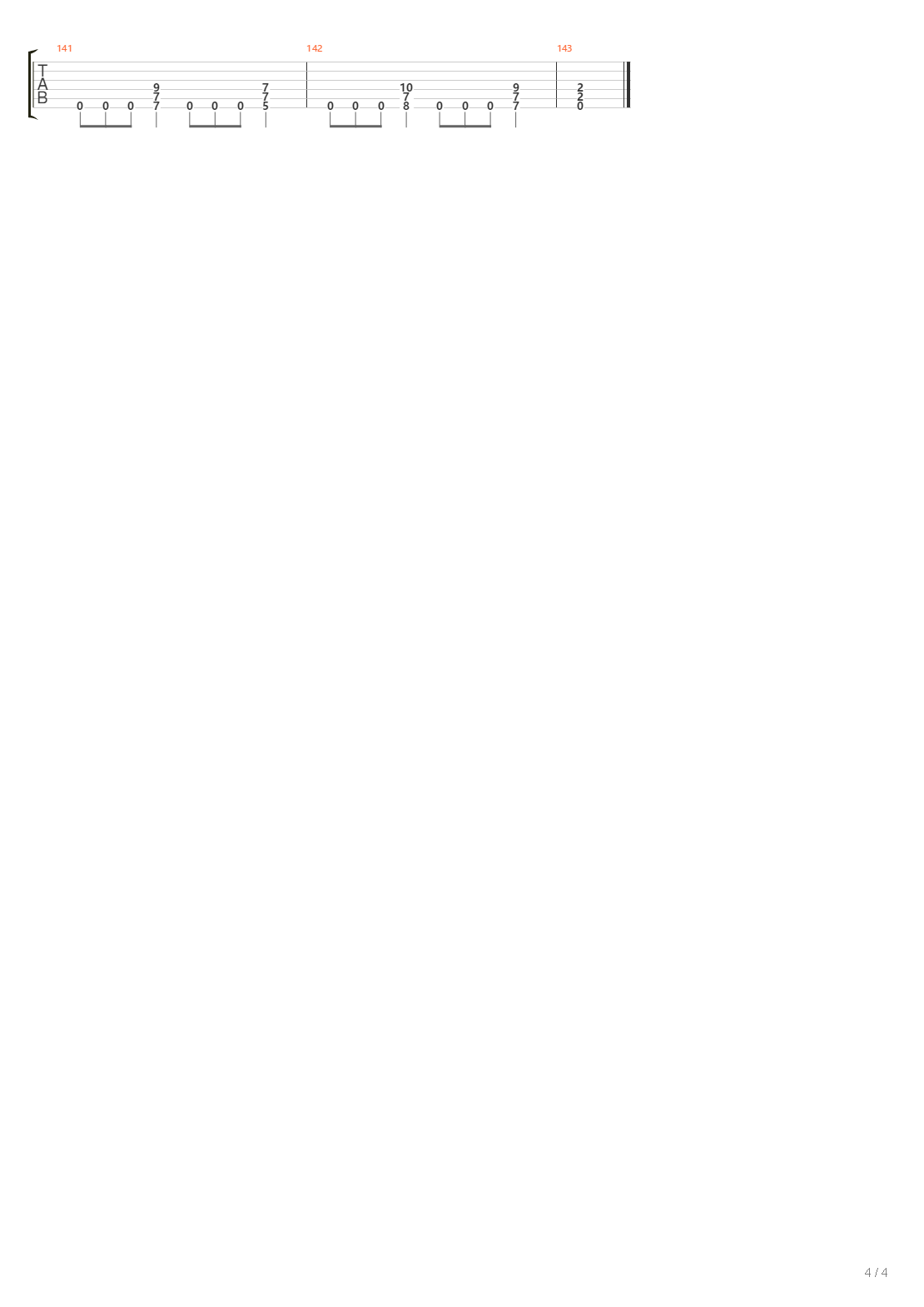 The Pyre吉他谱