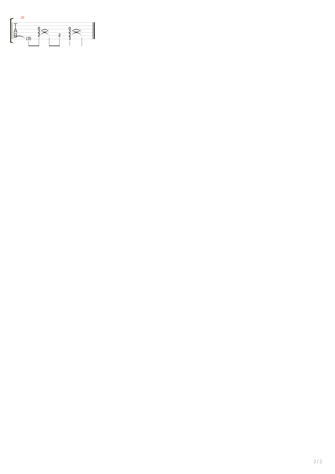El Hielo吉他谱