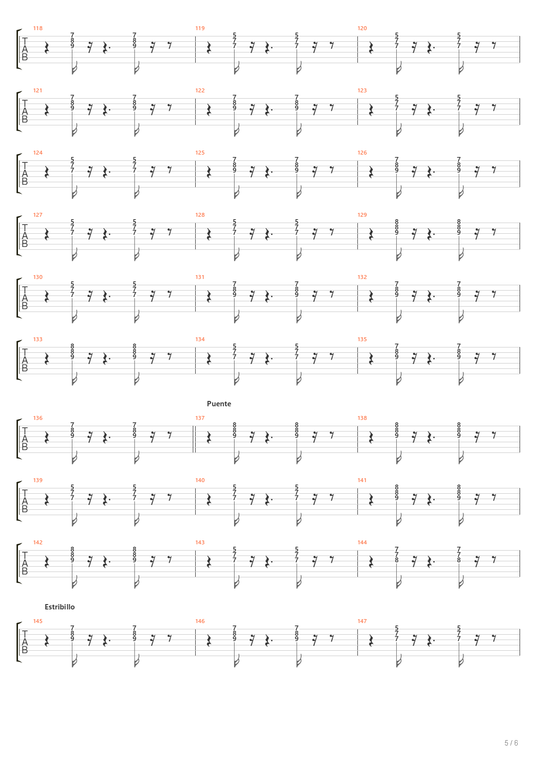 Loco De Atar吉他谱