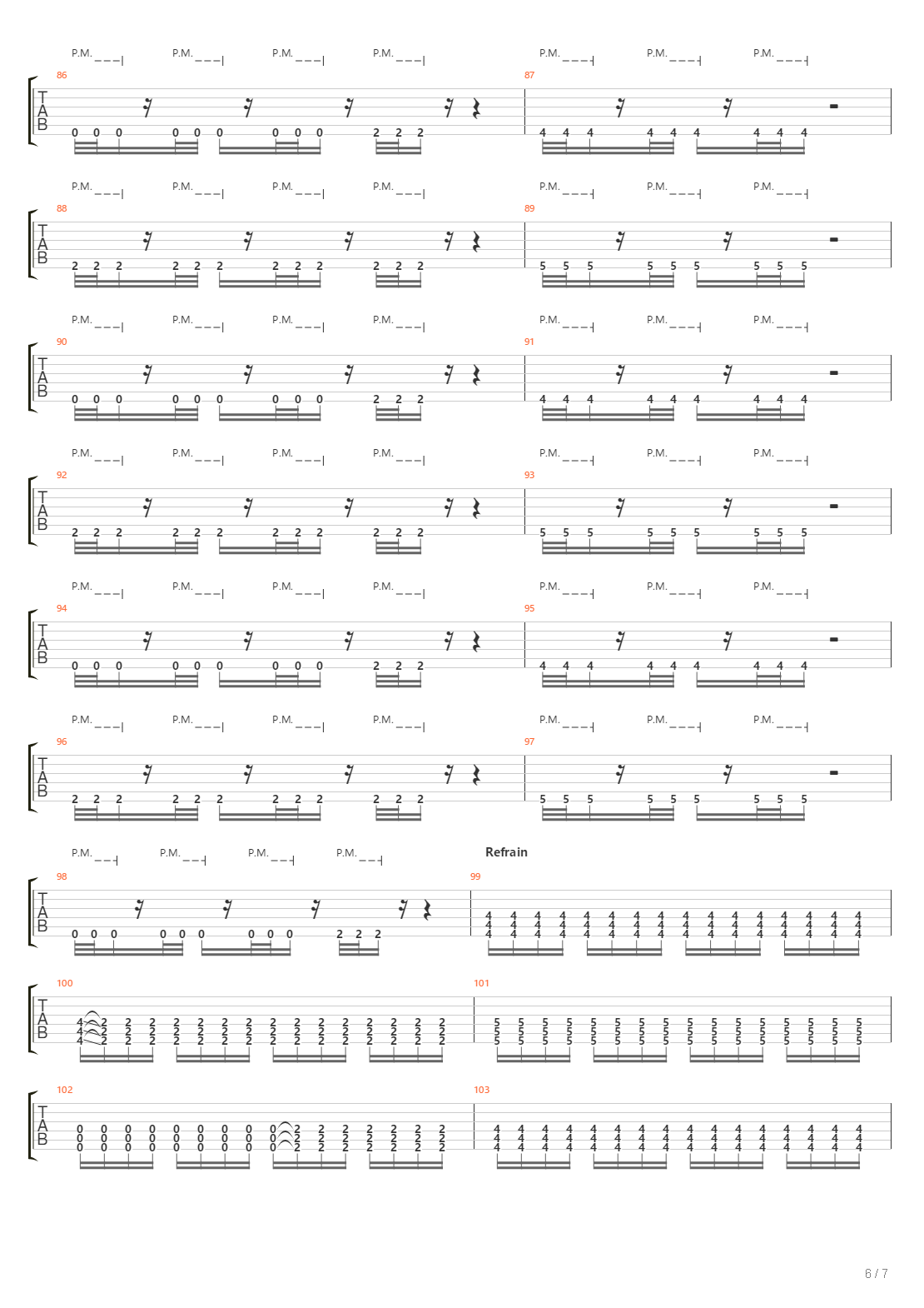 On The Hook吉他谱