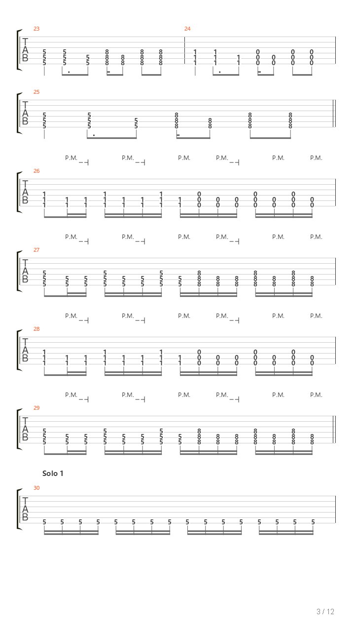 All The Things She Said吉他谱