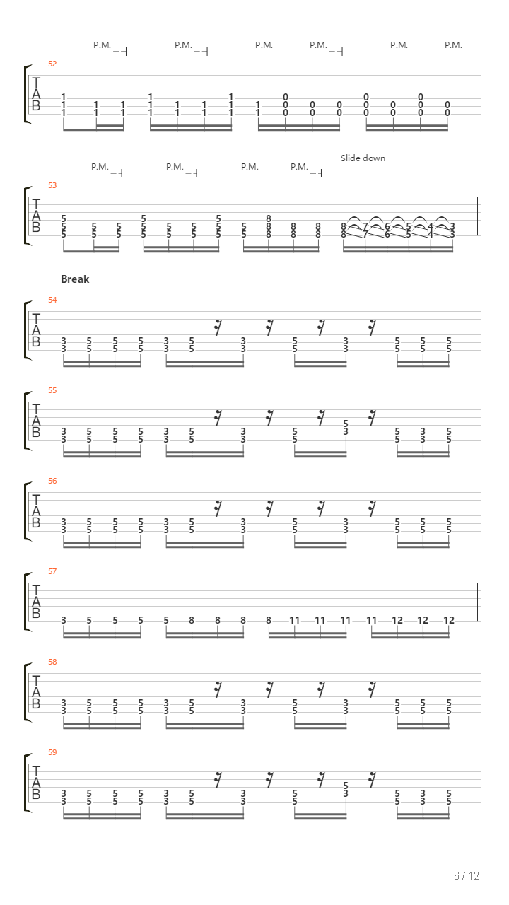 All The Things She Said吉他谱