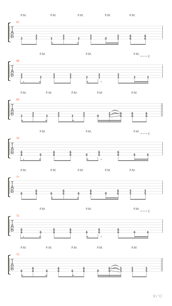 All The Things She Said吉他谱