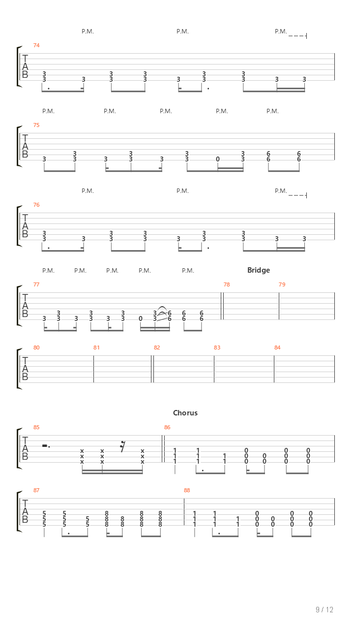 All The Things She Said吉他谱