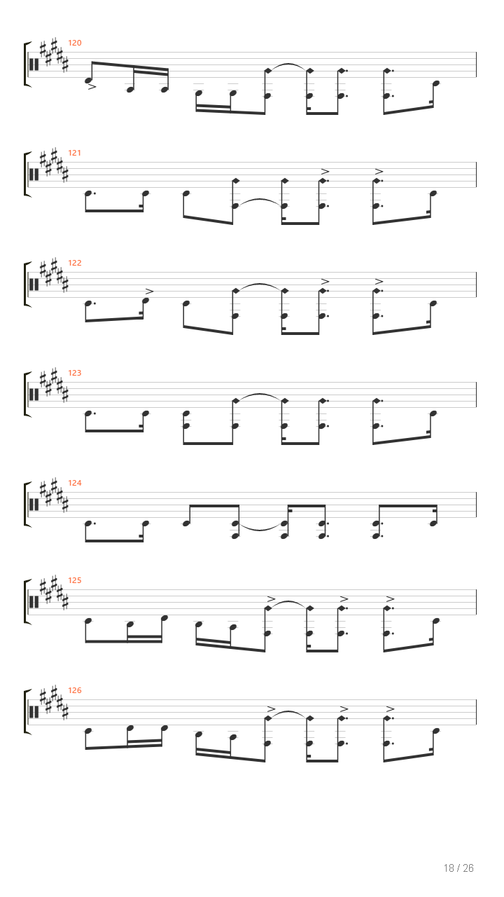 Coma吉他谱