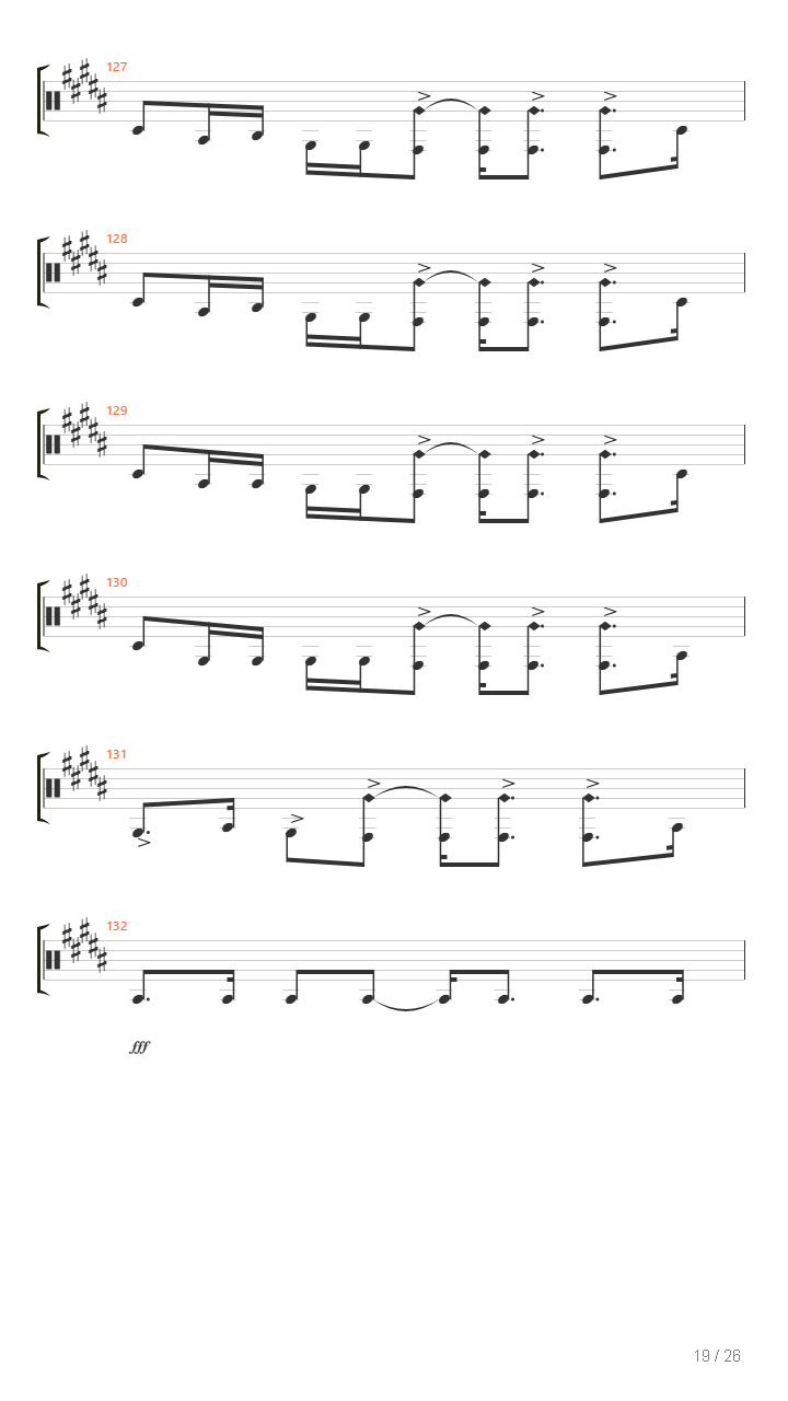 Coma吉他谱