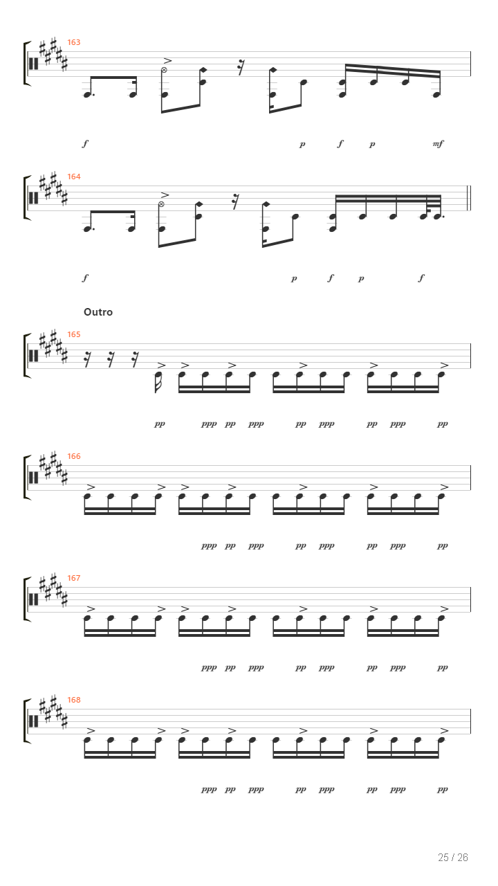 Coma吉他谱