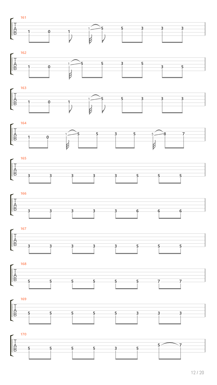 Echo吉他谱