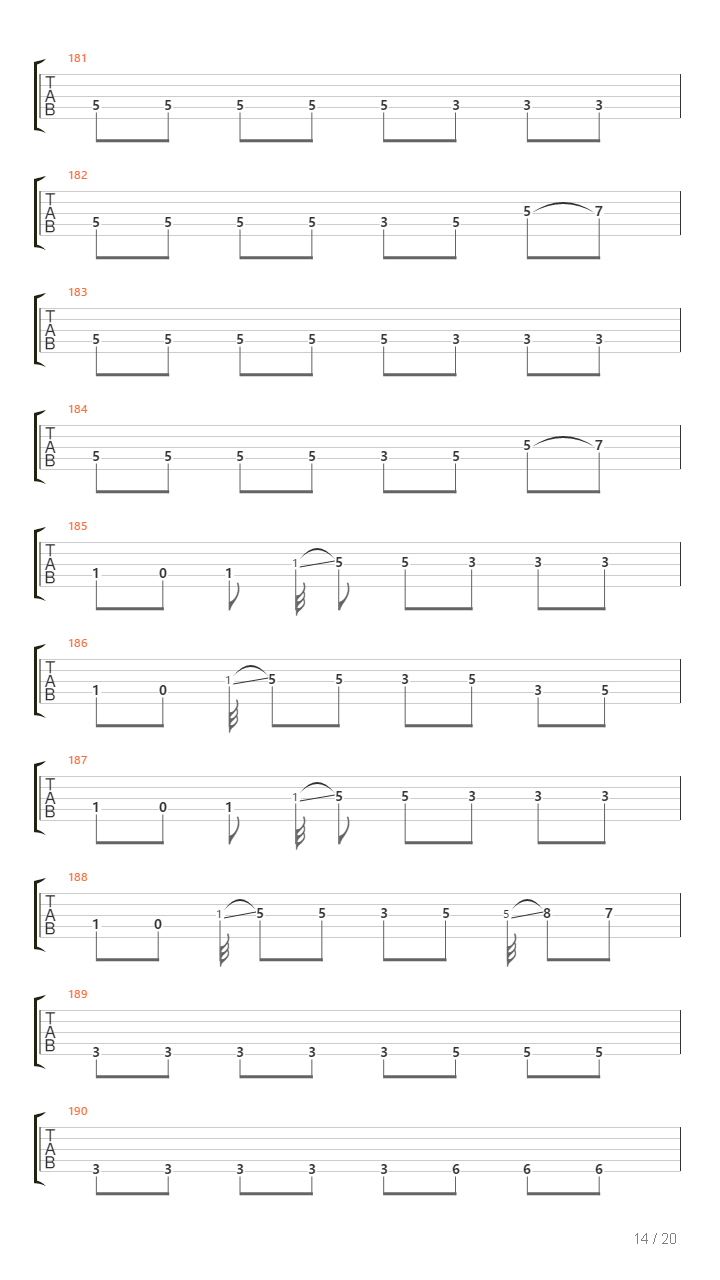 Echo吉他谱