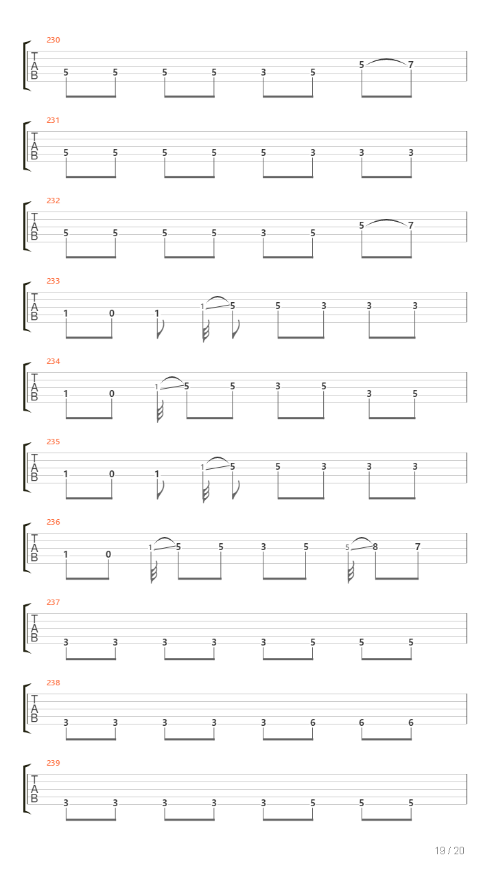 Echo吉他谱