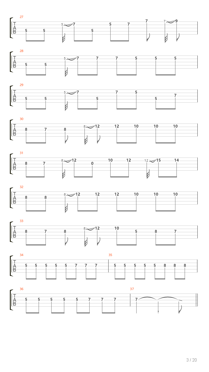 Echo吉他谱