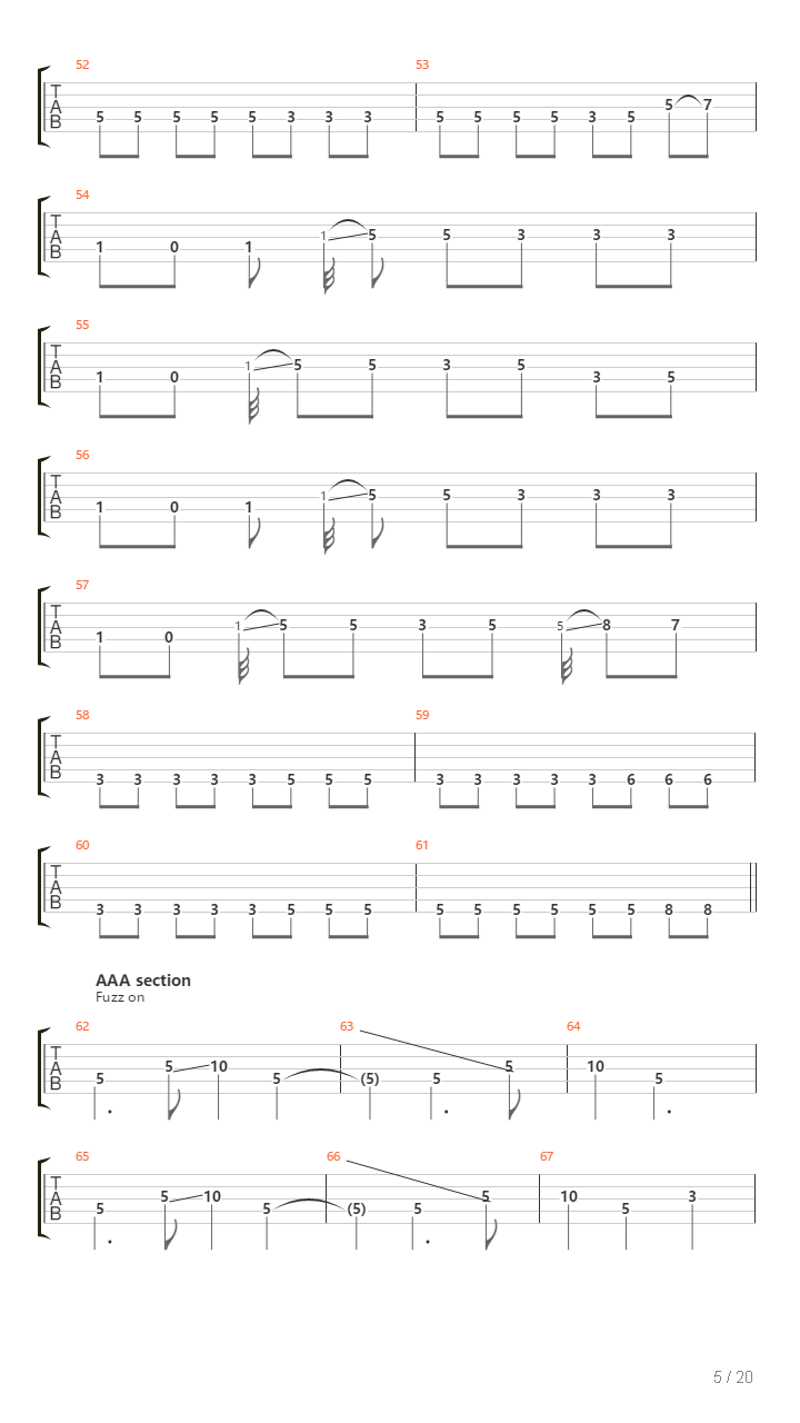 Echo吉他谱