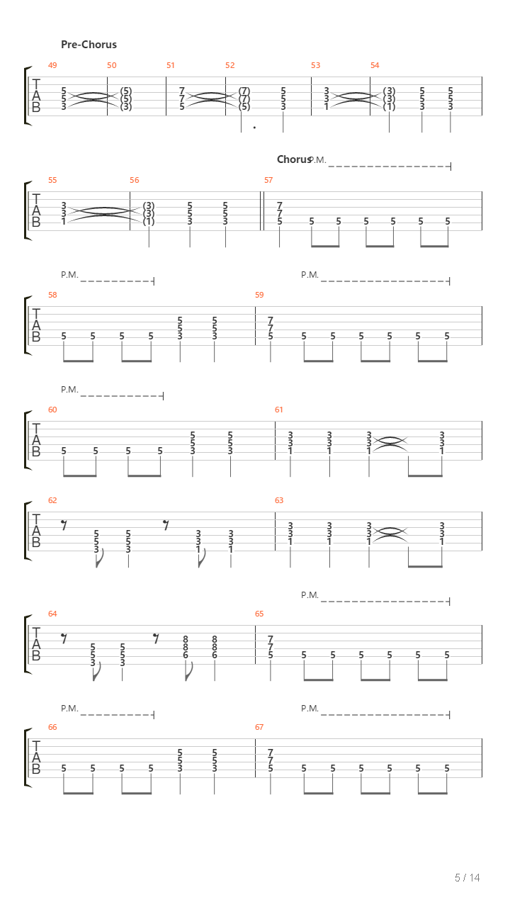 Follow Down That River吉他谱