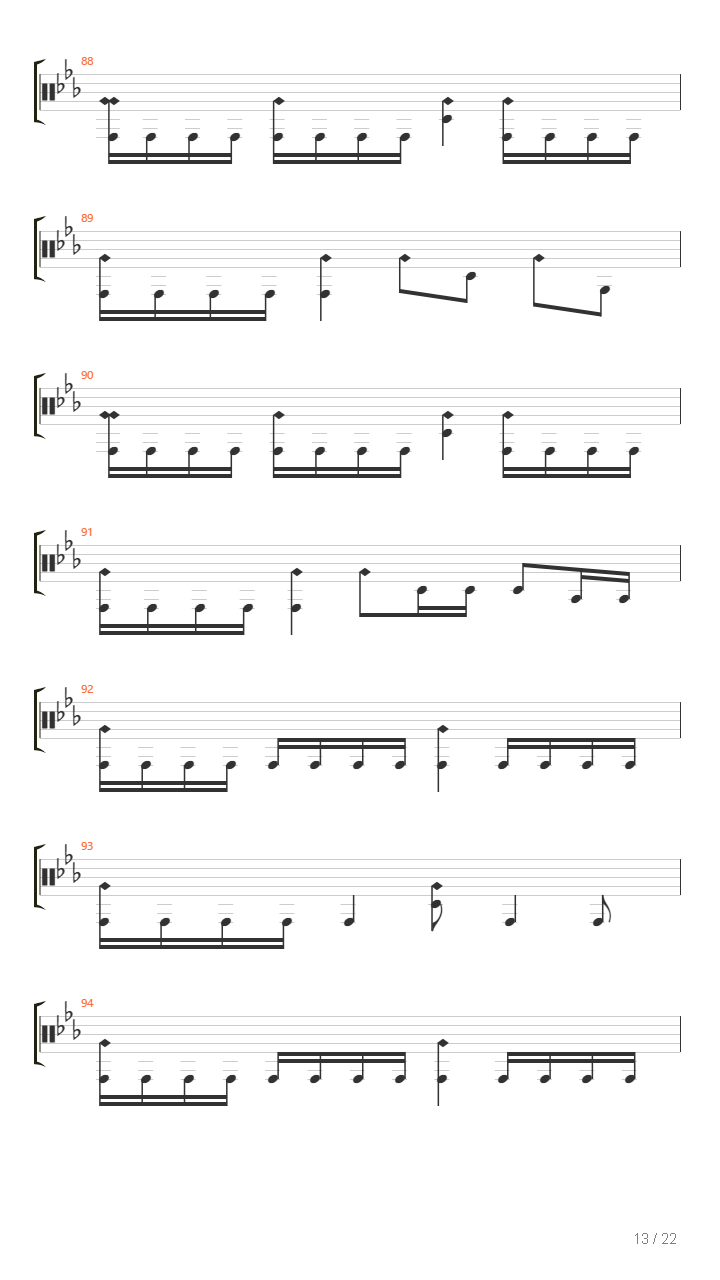 Two-Faced吉他谱