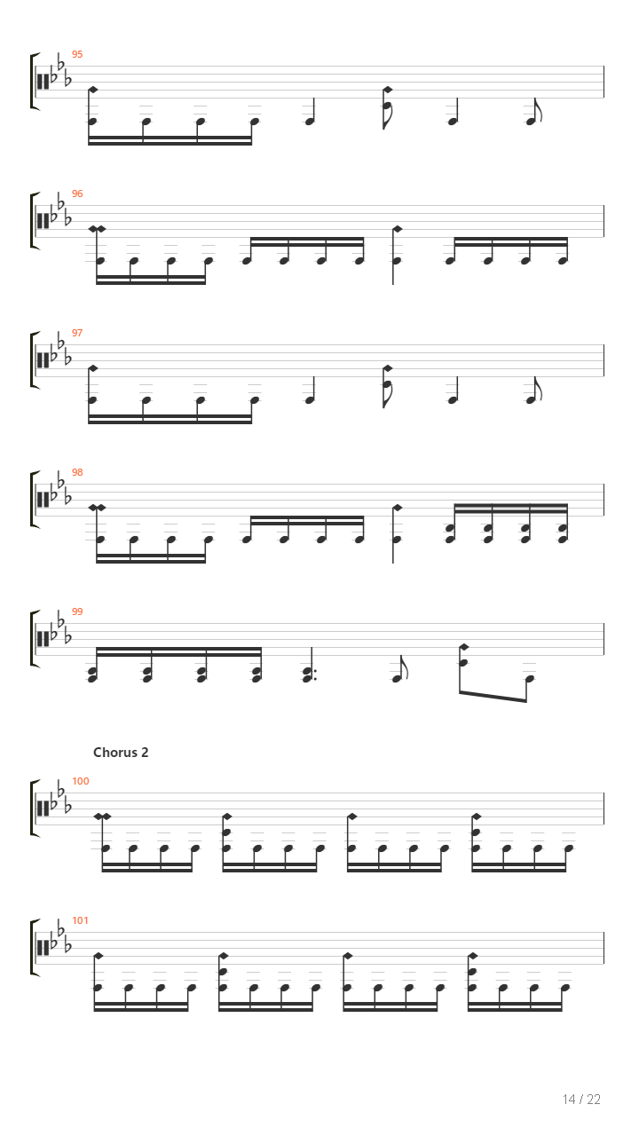 Two-Faced吉他谱