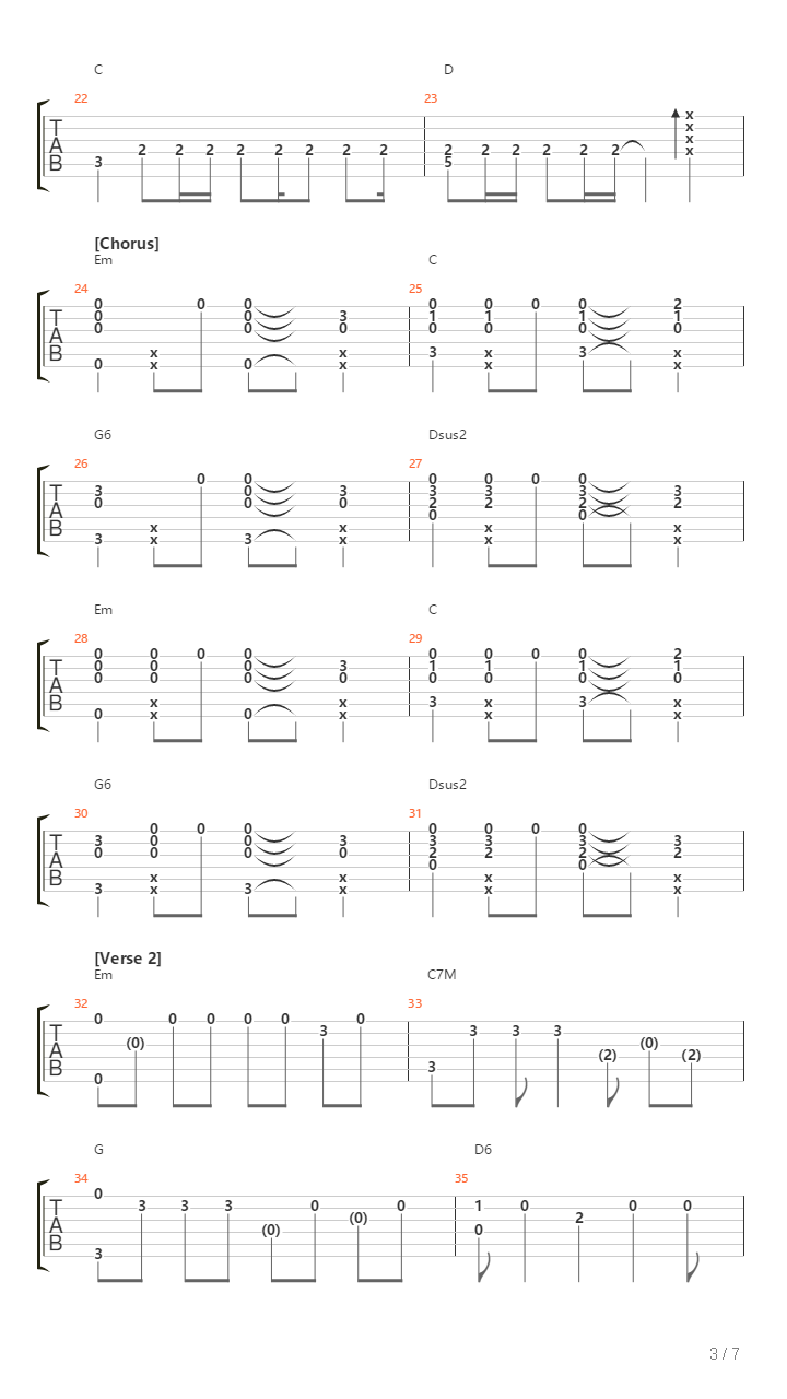 Numb吉他谱