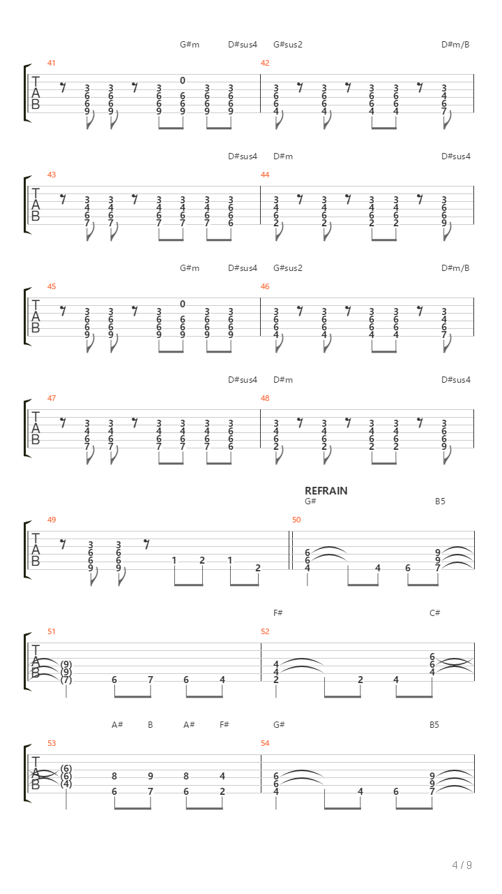 Bound For The Floor吉他谱