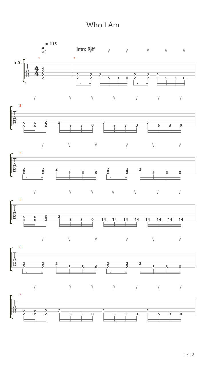 Who I Am吉他谱