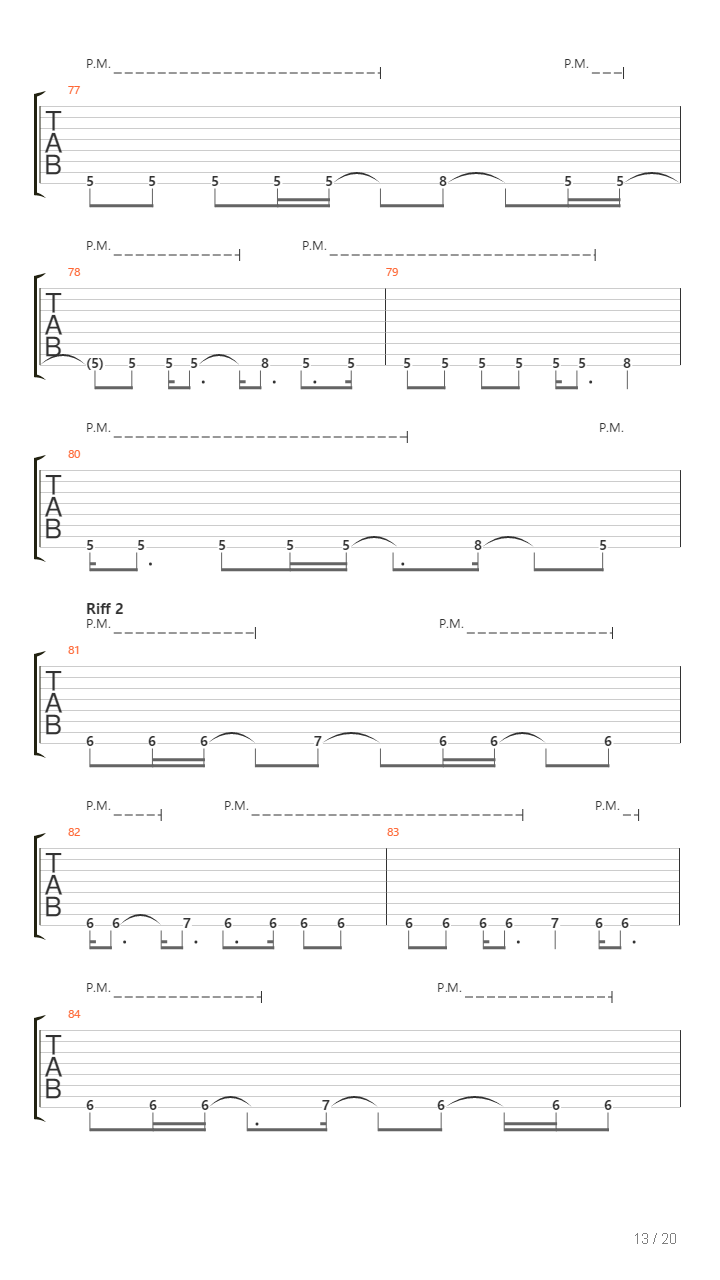 Stifled吉他谱