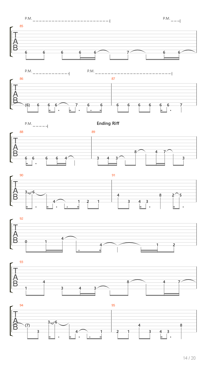 Stifled吉他谱