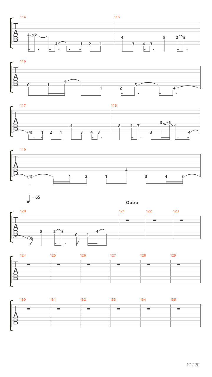 Stifled吉他谱