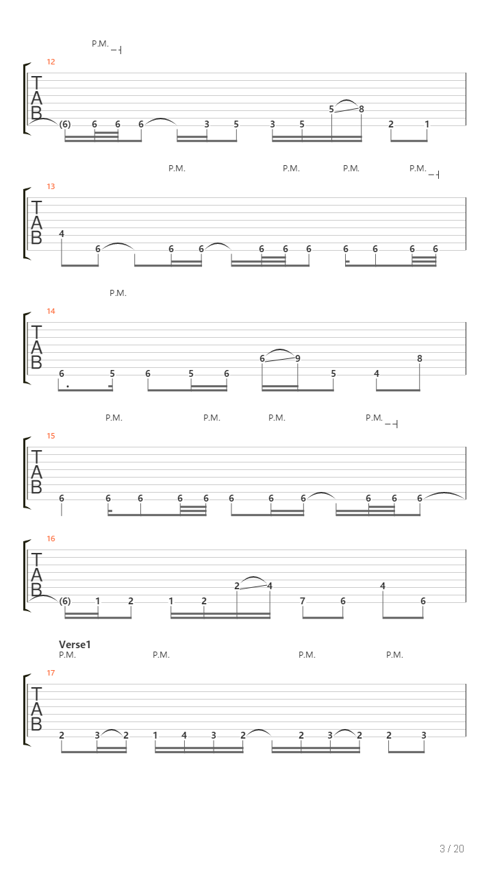 Stifled吉他谱