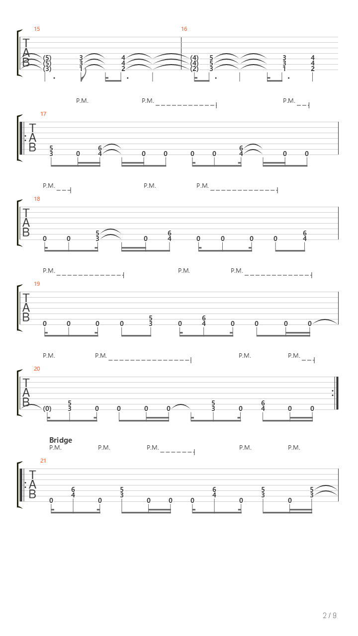 Transfixion吉他谱