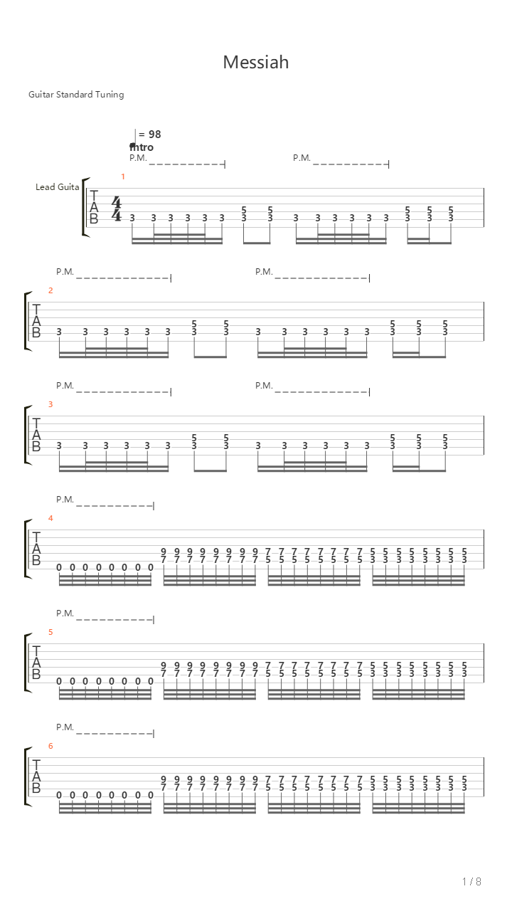 Messiah吉他谱