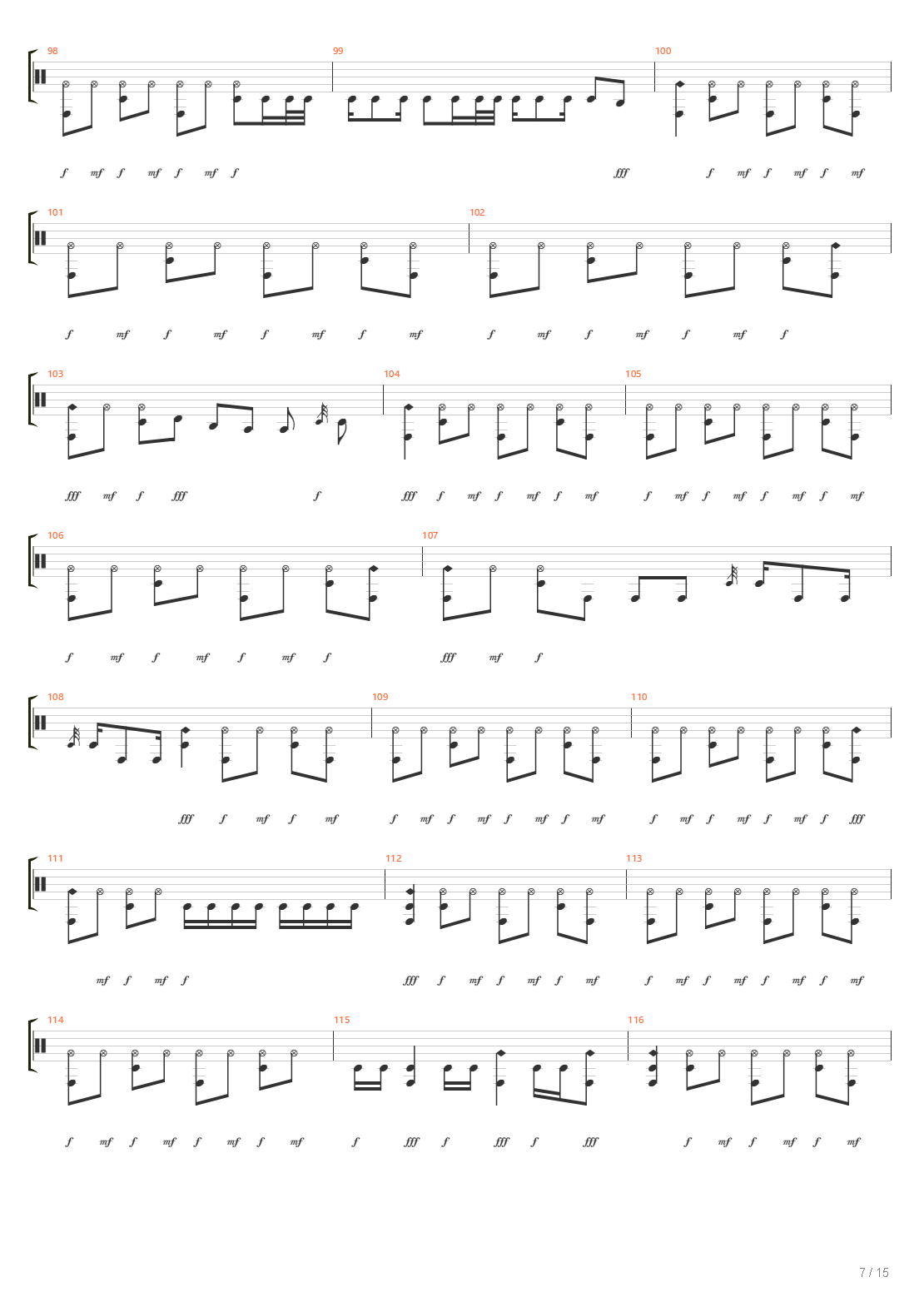 Blackened吉他谱